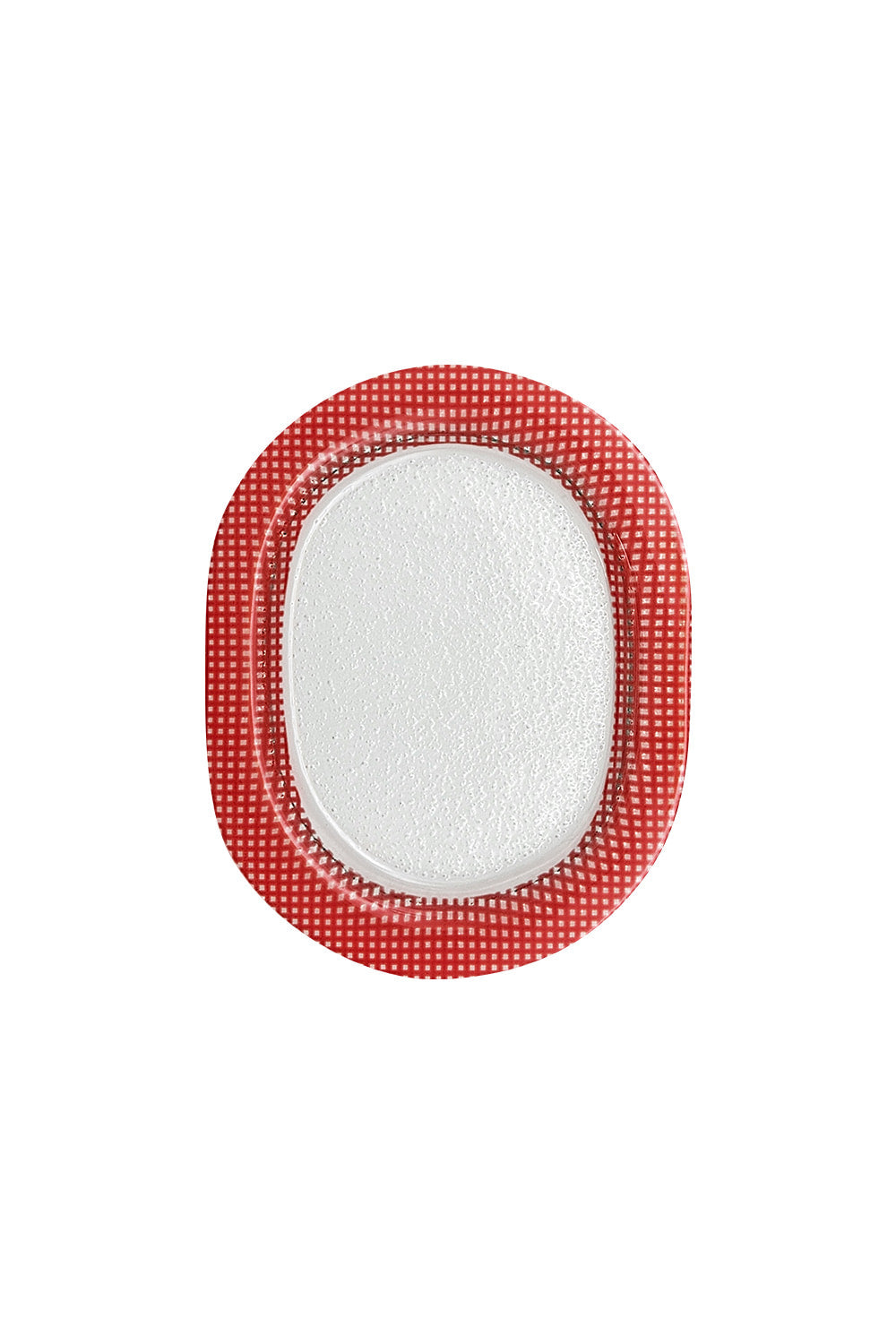 Checky Oval Plate 17cm (3 Colors)