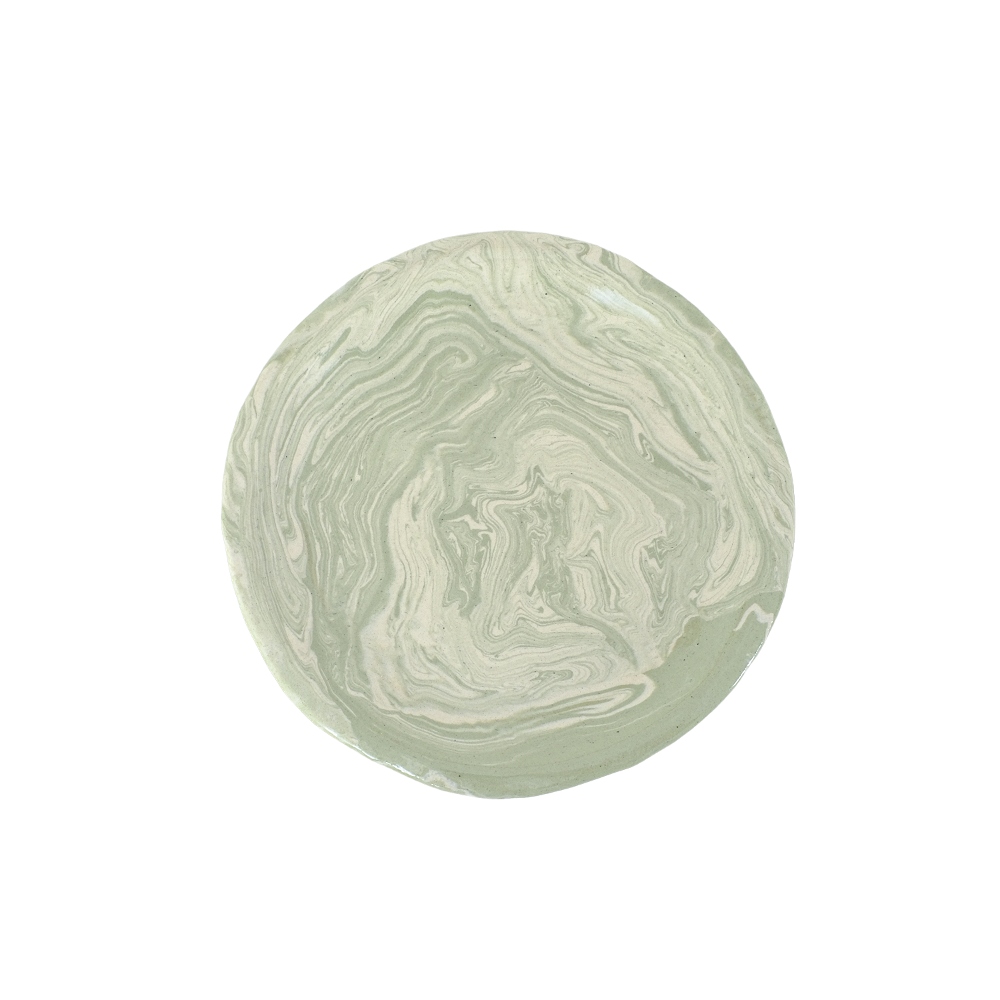 Plate Marble Sage