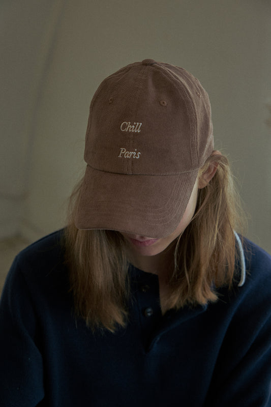 Easy-Peasy Corduroy Baseball Cap (Toffee)