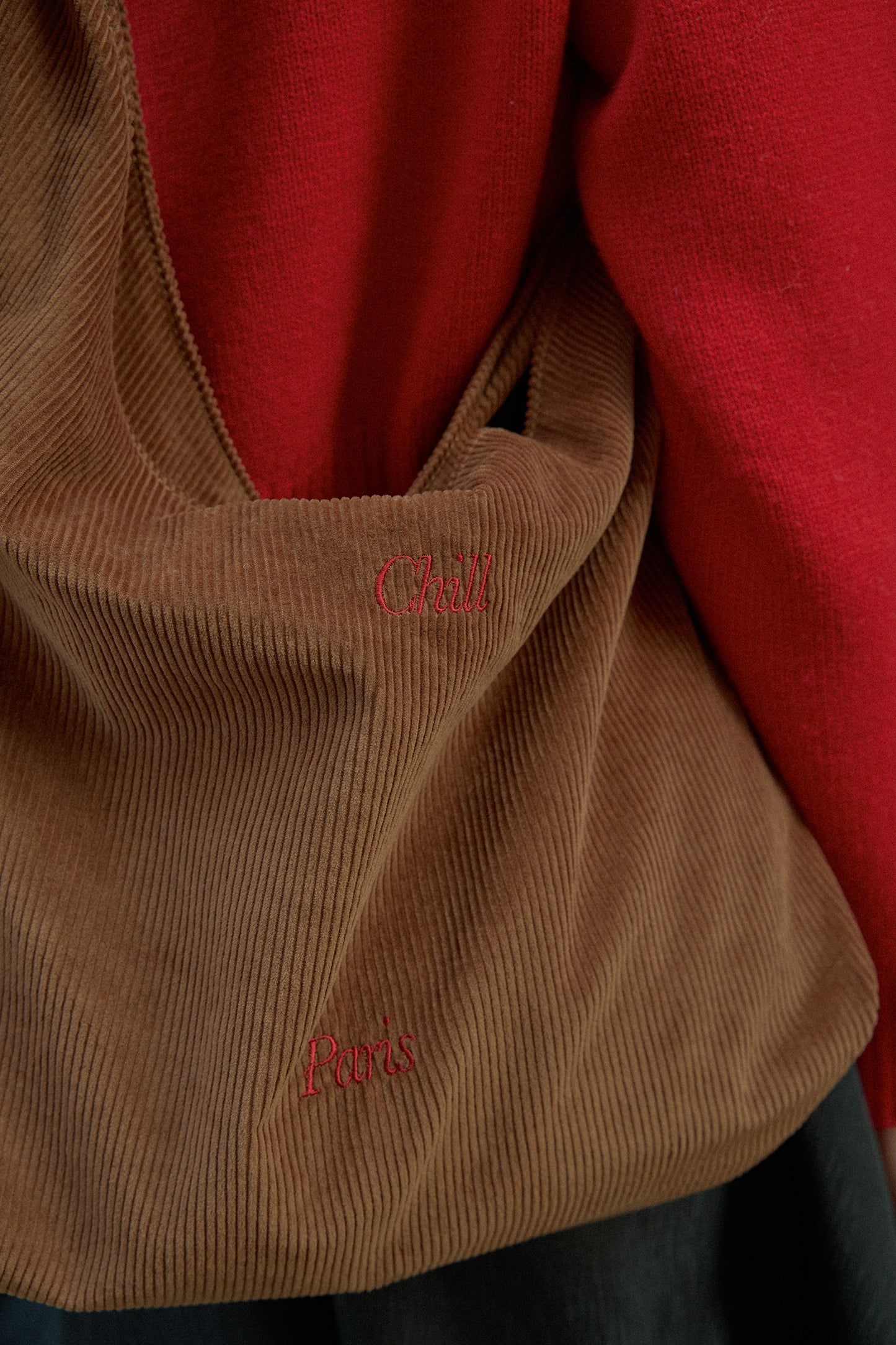 Easy-Peasy Corduroy Bag (Brownie)