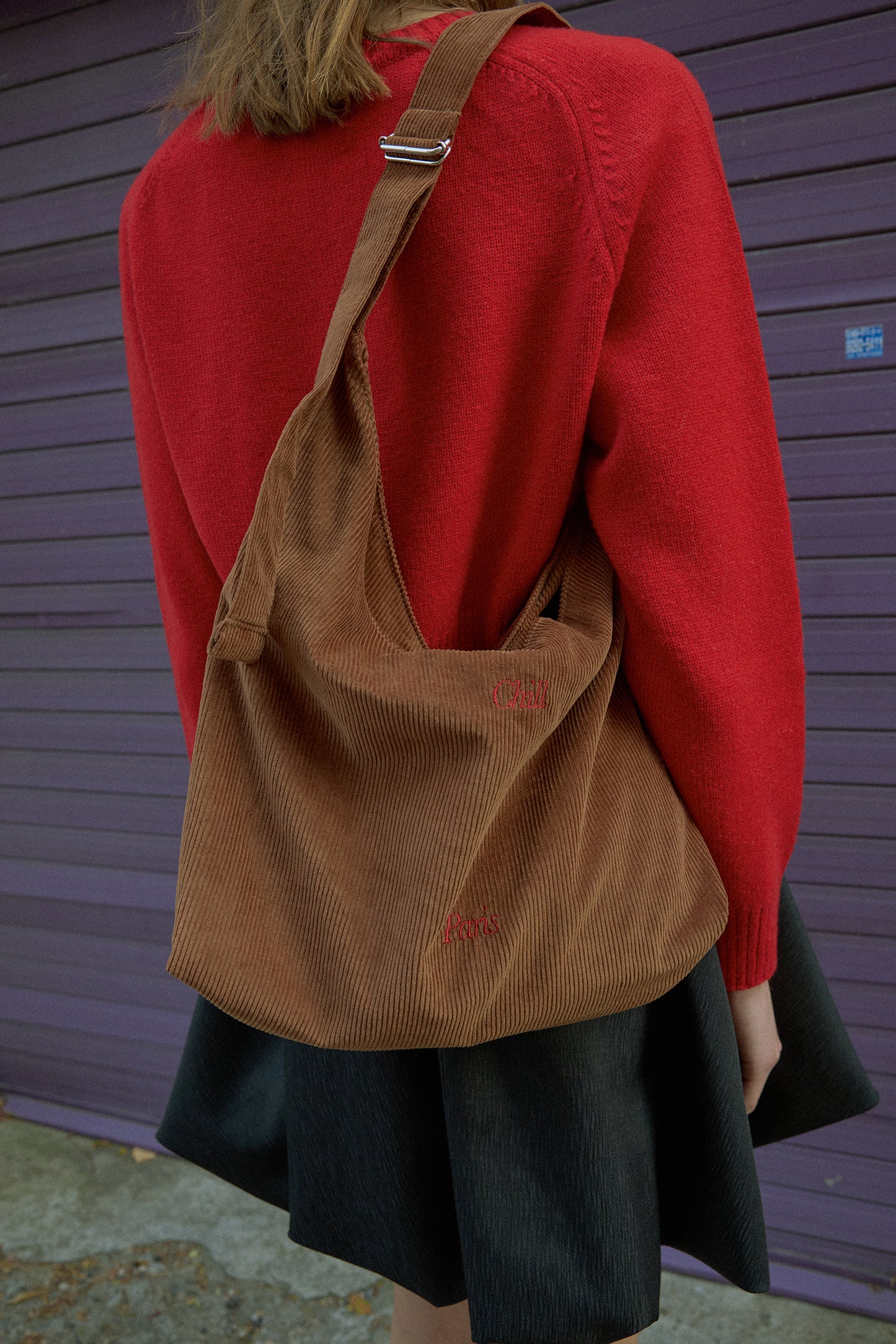 Easy-Peasy Corduroy Bag (Brownie)