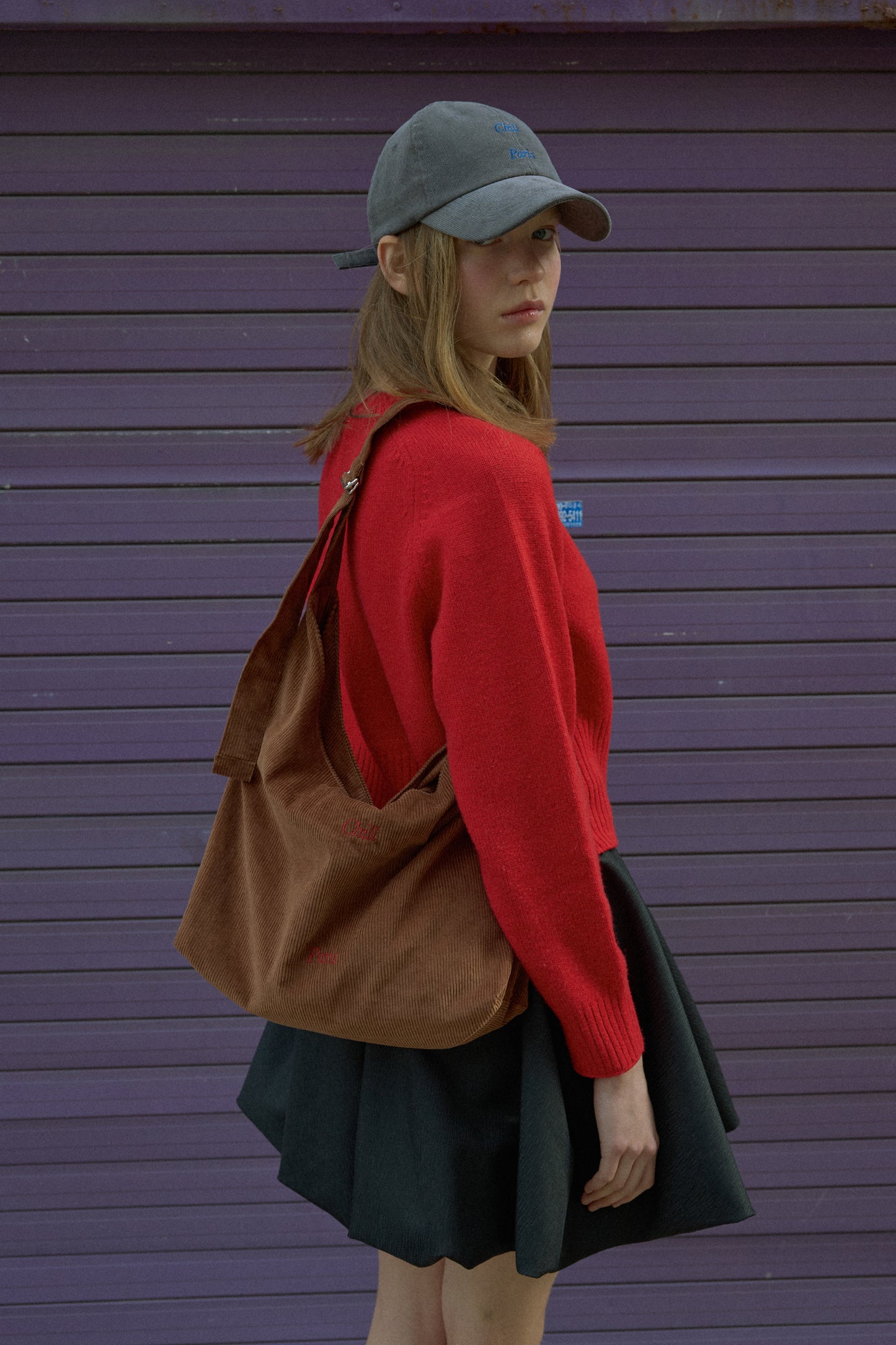 Easy-Peasy Corduroy Bag (Brownie)