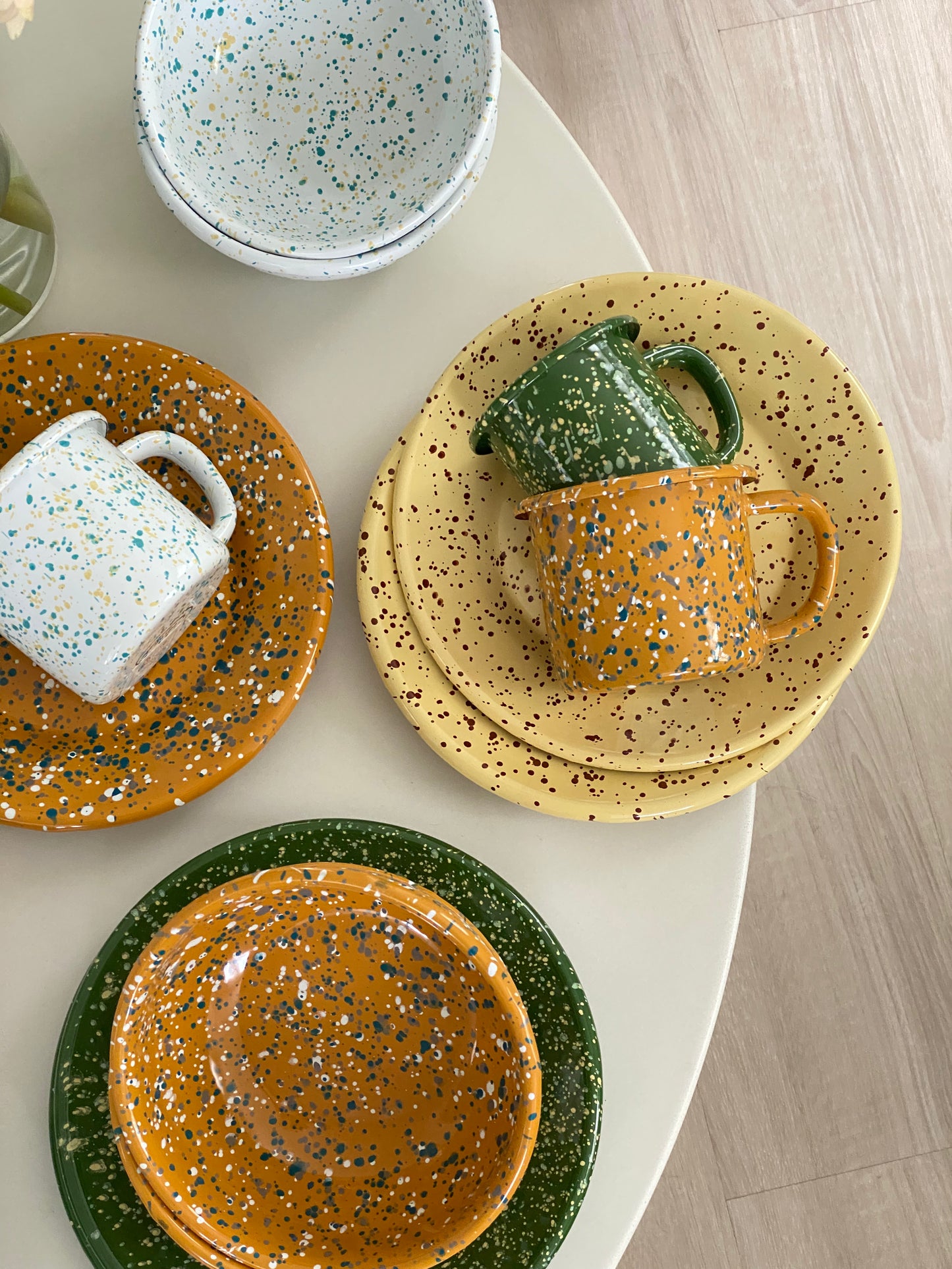 Milkyway Enamelware Plate 21cm Amazon Green