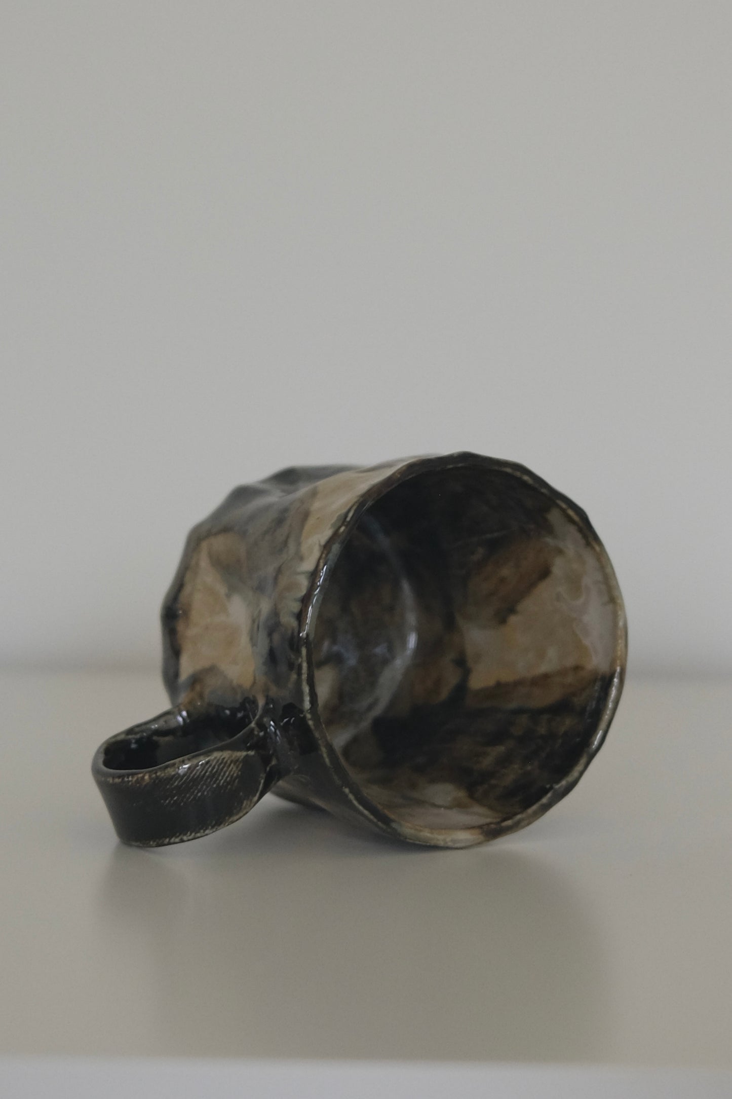 Salted Caramel Macchiato mug shown from a different angle