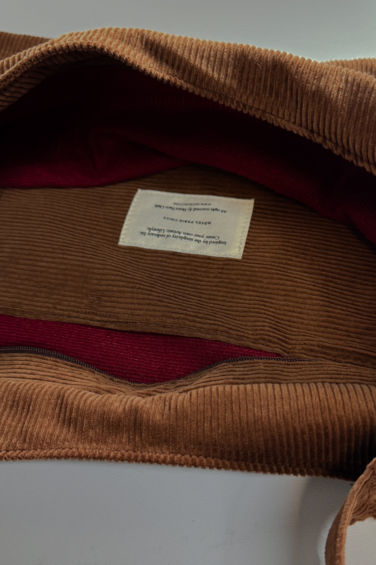 Easy-Peasy Corduroy Bag (Brownie)