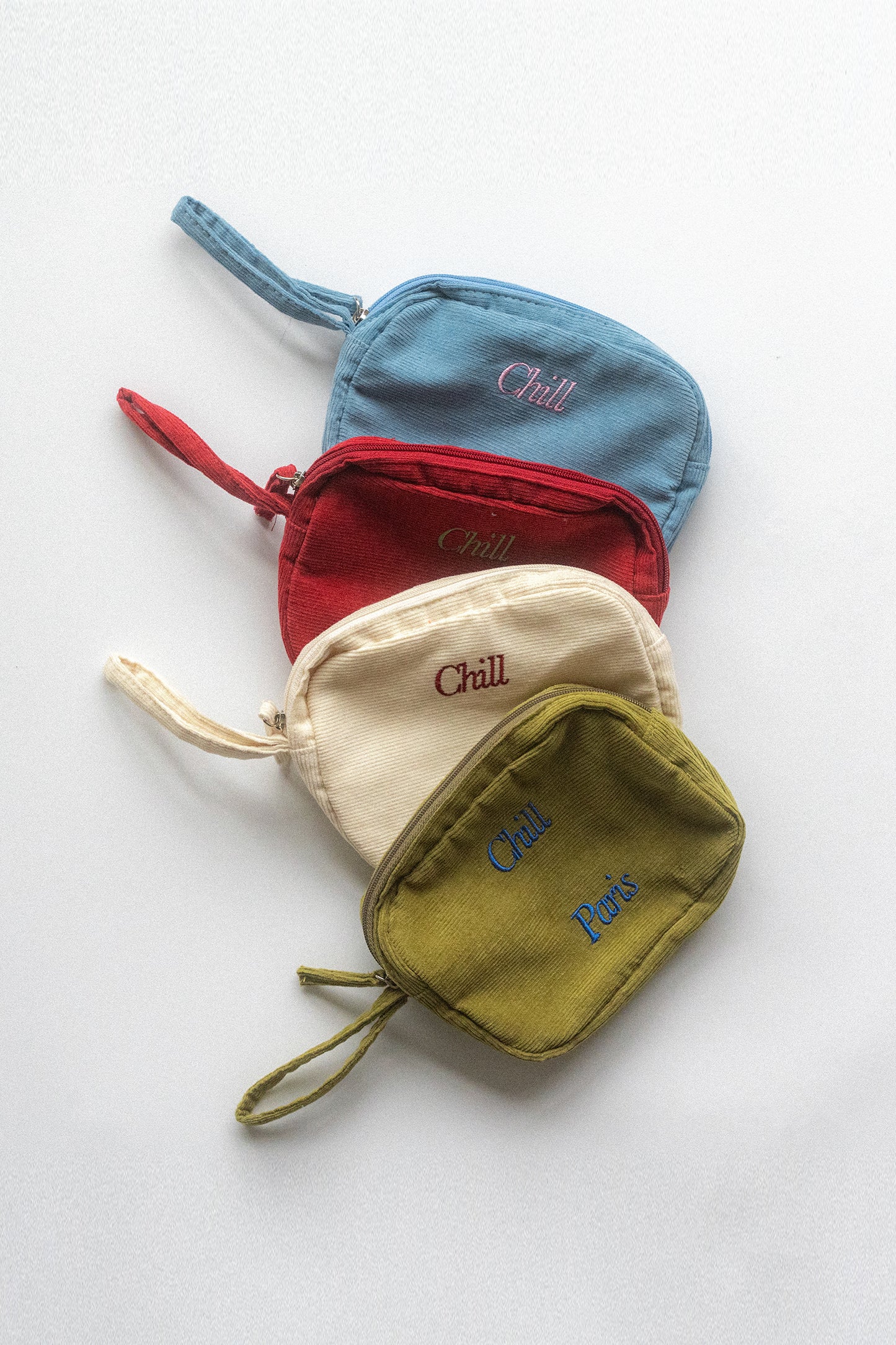 Easy-Peasy Corduroy Pouch (Olive)