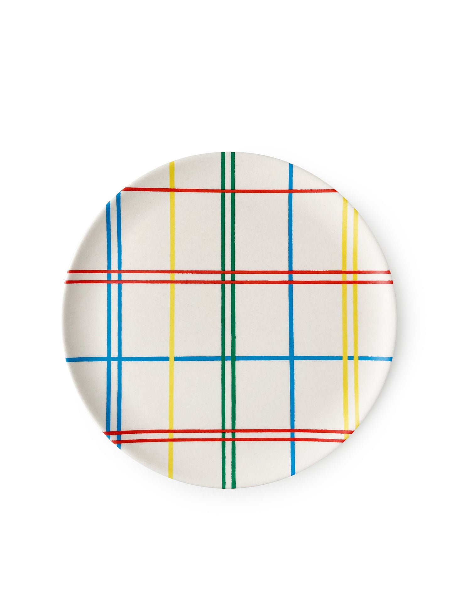 Plaid Side Plate 8"