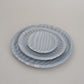 Plate Stripe Baby Blue