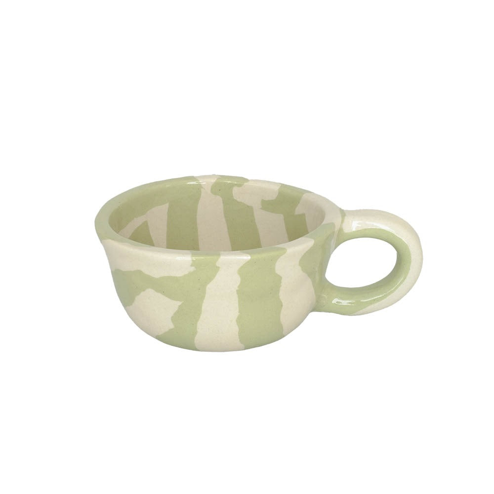 Latte Mug Stripe Apple 260ml