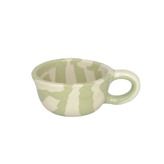 Latte Mug Stripe Apple 260ml