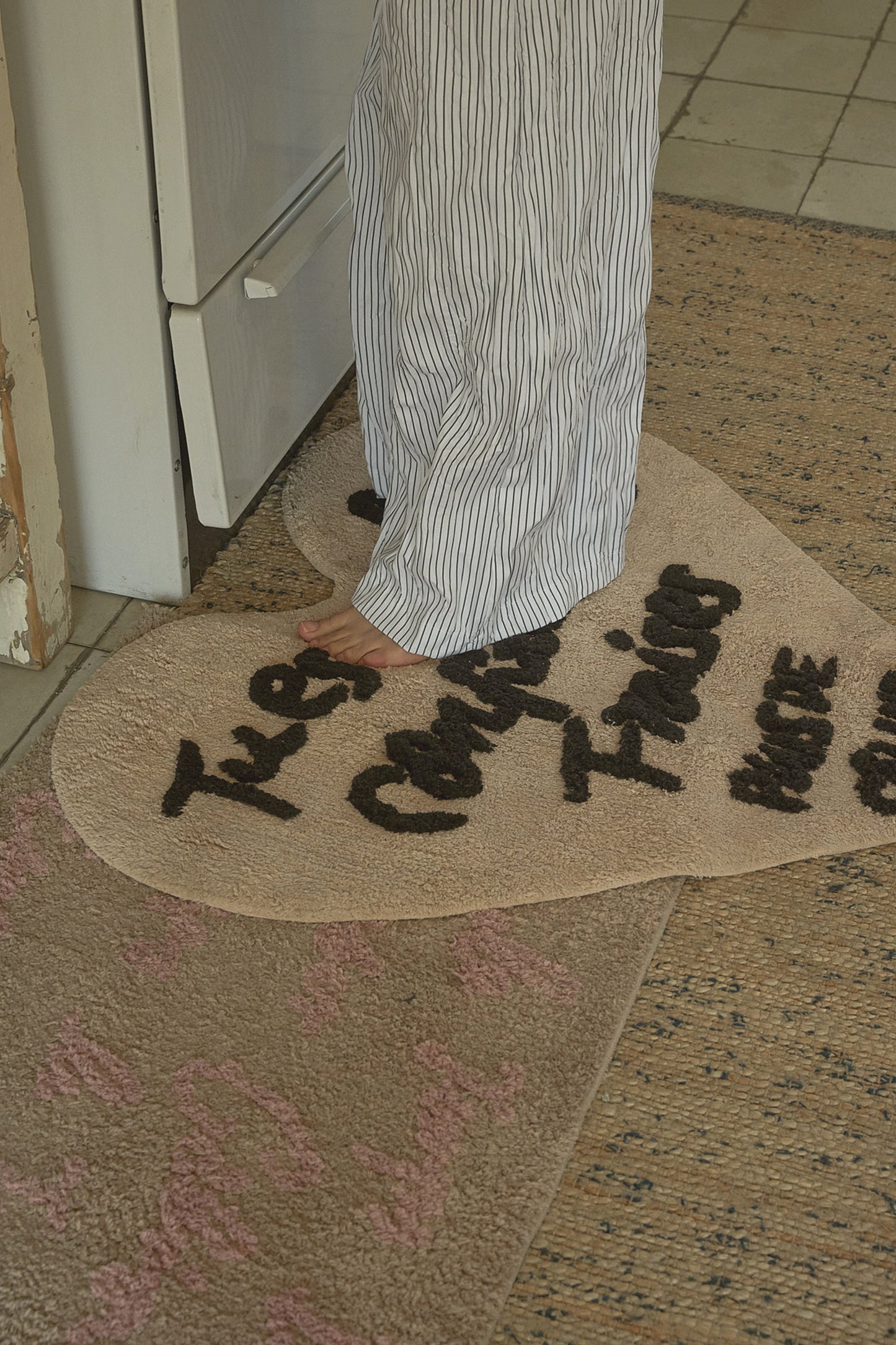 Heart Shaped Rug (Ivory)