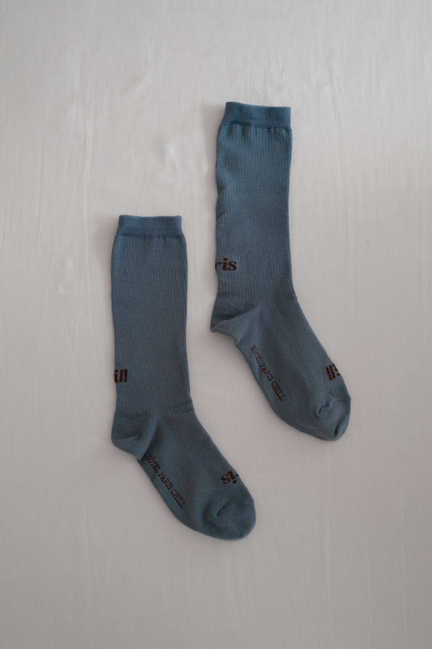 Paris Chill Socks (Grey Blue)
