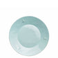 La Rochère Bee ceramic dessert plate in blue with embossed bee motif