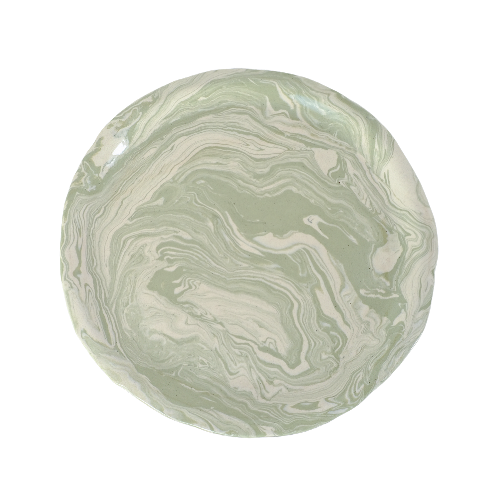 Plate Marble Sage