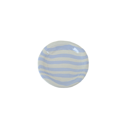 Plate Stripe Baby Blue