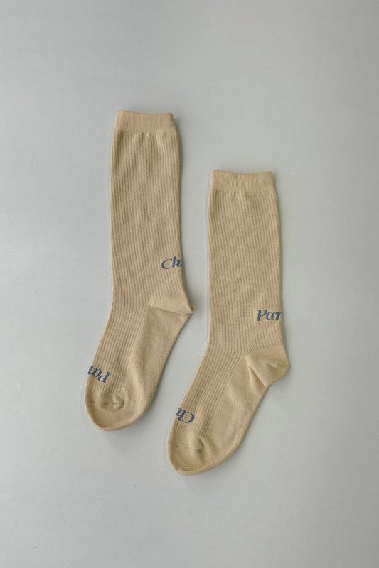 Paris Chill Socks (Lemon Sorbet)