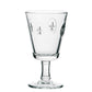 La Rochère Fleur de Lys wine glass in clear French glass with fleur-de-lys motif