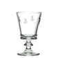 La Rochère Bee wine glass in clear French glass with slender stem and bee motif