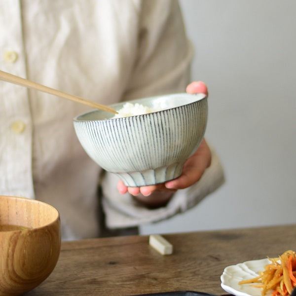 Strisch Rice Bowl L - Beige