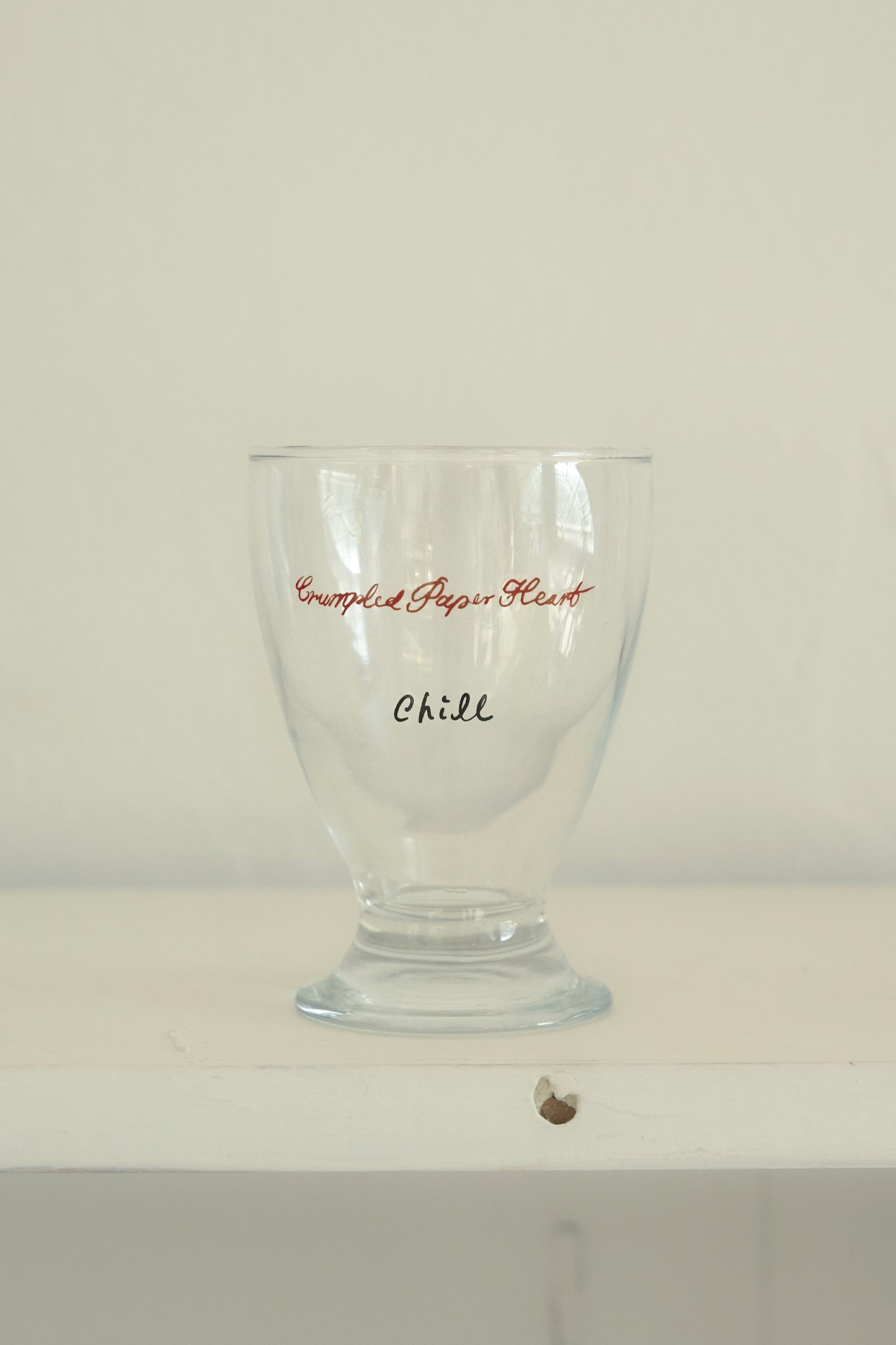 Paper Heart Glass Goblet