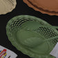 Pastel green woven bread basket lifestyle styling – Roger Orfevre