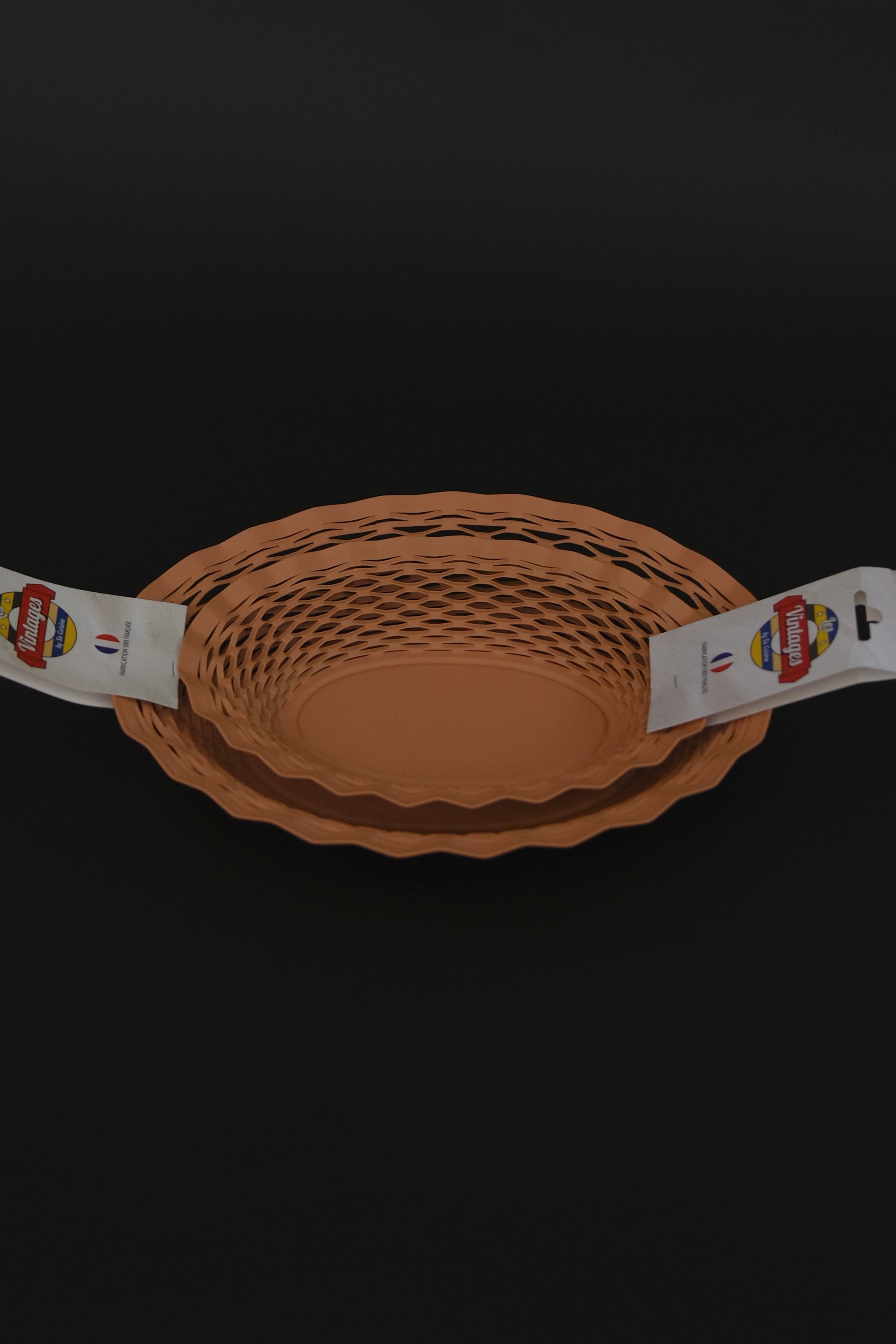 Old pink bread basket small view – Roger Orfevre tableware