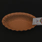 Roger Orfevre old pink bread basket top-down overhead view