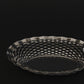 Roger Orfevre stainless steel bread basket overhead clean finish view