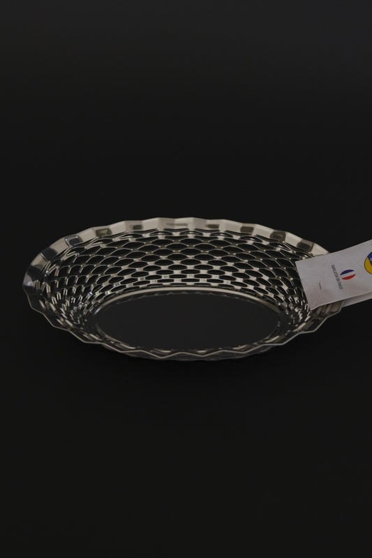 Roger Orfevre oval stainless steel bread basket 25x18cm for foodservice