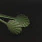 Pastel green 21cm bread tong overhead view – Roger Orfevre