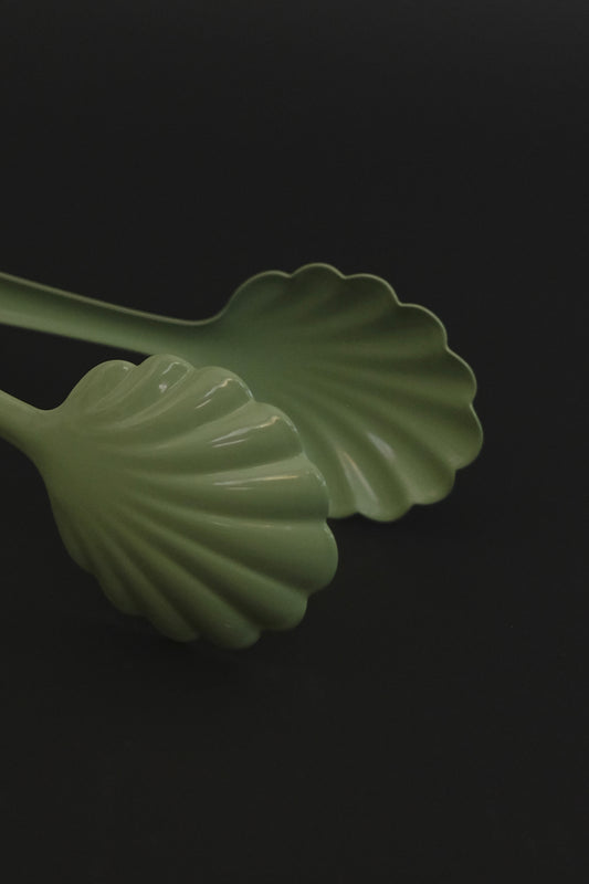 Roger Orfevre 21cm pastel green bread tong for artisan bread service