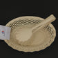 Roger Orfevre vanilla bread basket styled with sourdough loaf