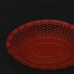 Red woven bread basket detail close-up – Roger Orfevre
