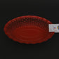 Roger Orfevre deep red woven bread basket 25x18cm artisan table service