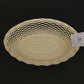 Roger Orfevre vanilla stainless steel bread basket 25x18cm front view