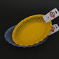 Pollen yellow bread basket large overhead view – Roger Orfevre