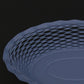 Pastel blue bread basket small side view – Roger Orfevre
