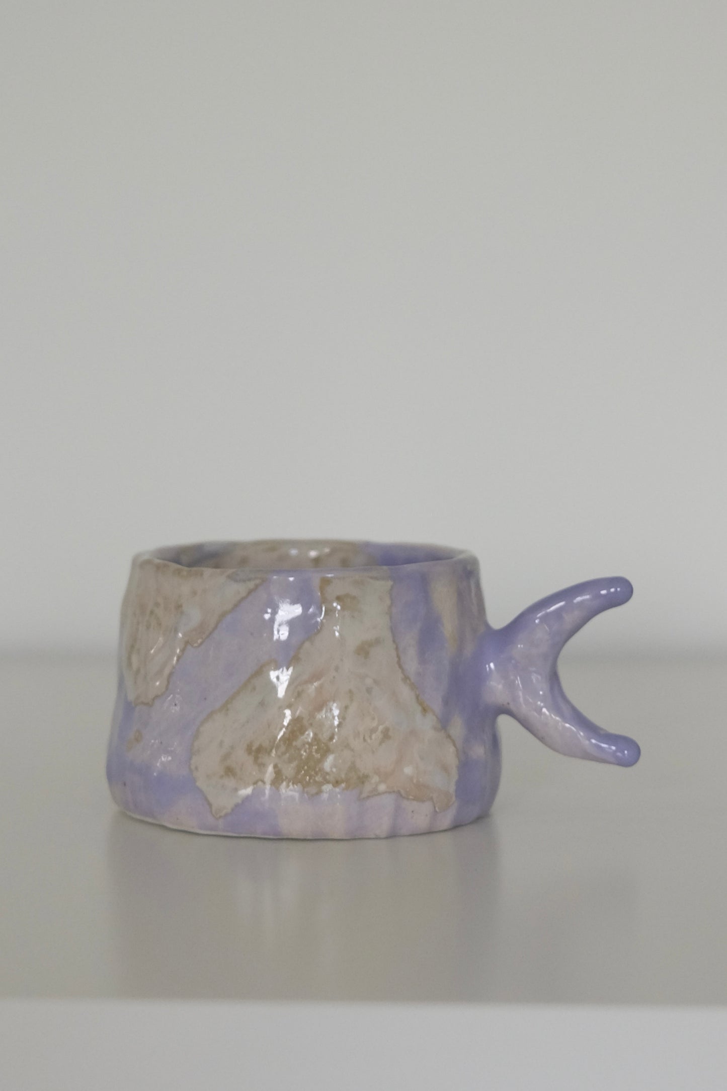 Lavender purple mermaid tail ceramic cup from HAUS HAUS