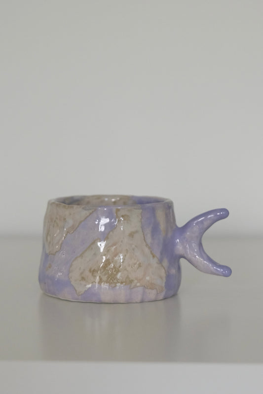 Lavender purple mermaid tail ceramic cup from HAUS HAUS