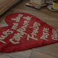 Heart Shaped Rug (Chilli)
