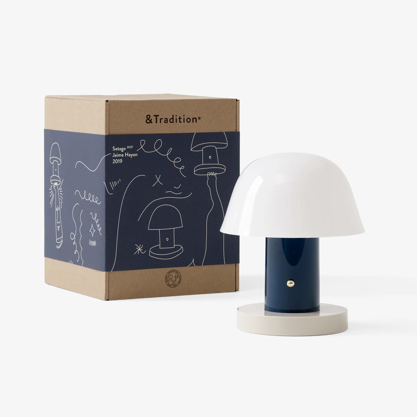 Setago Portable Lamp (Maroon and Grape)
