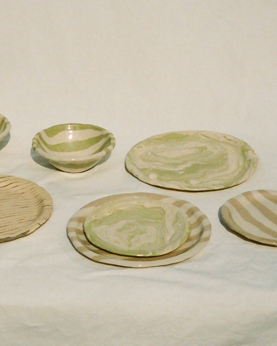 Plate Marble Sage