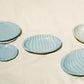 Egg Plate Stripe Baby Blue