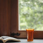 Cast AMBER double wall glass 290ml