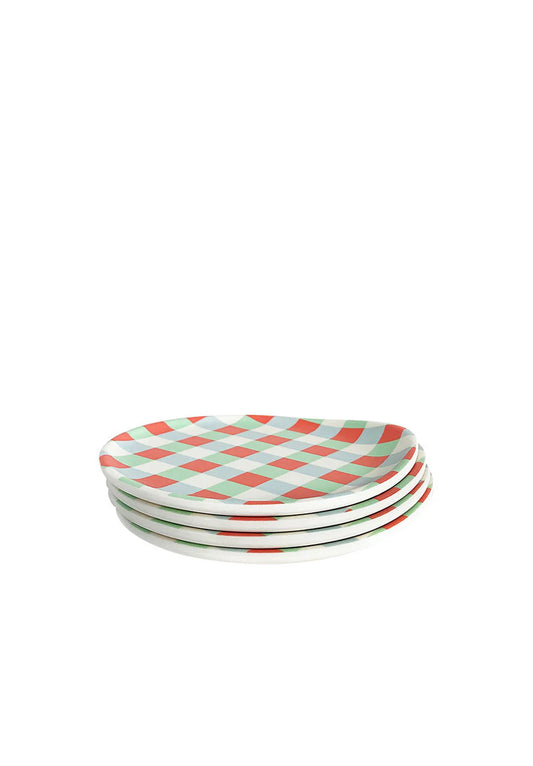 Gingham coaster