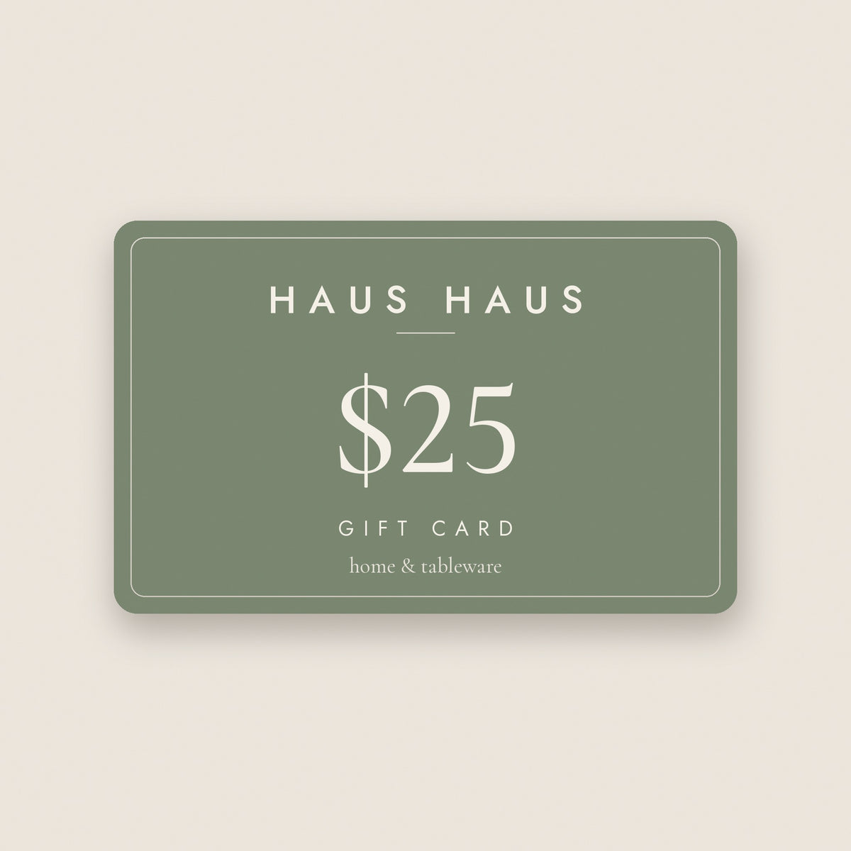 HAUS HAUS Gift Card