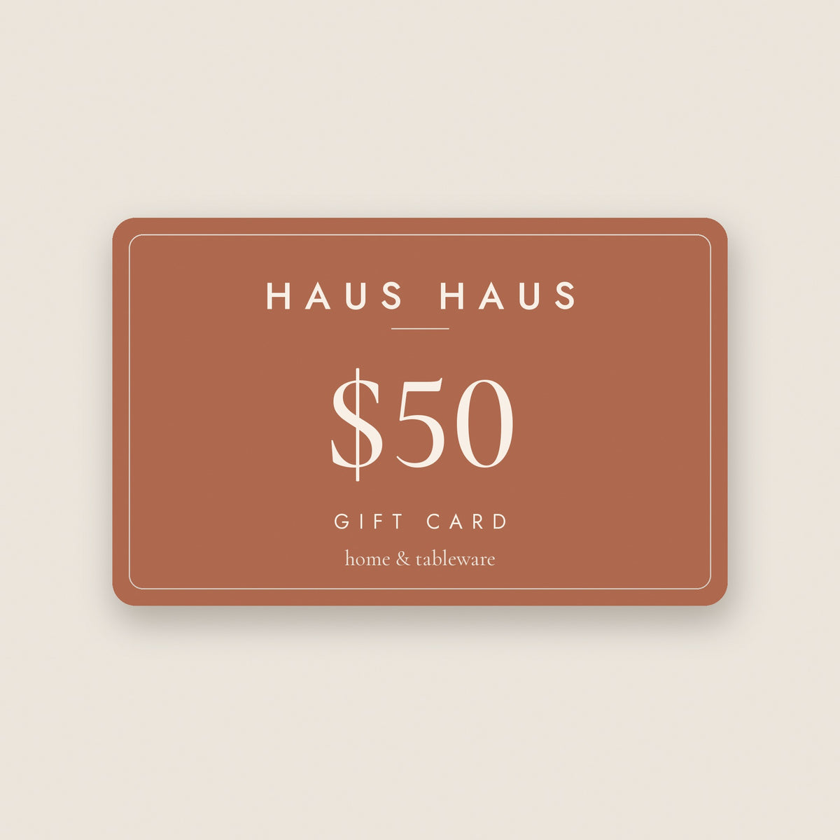HAUS HAUS Gift Card